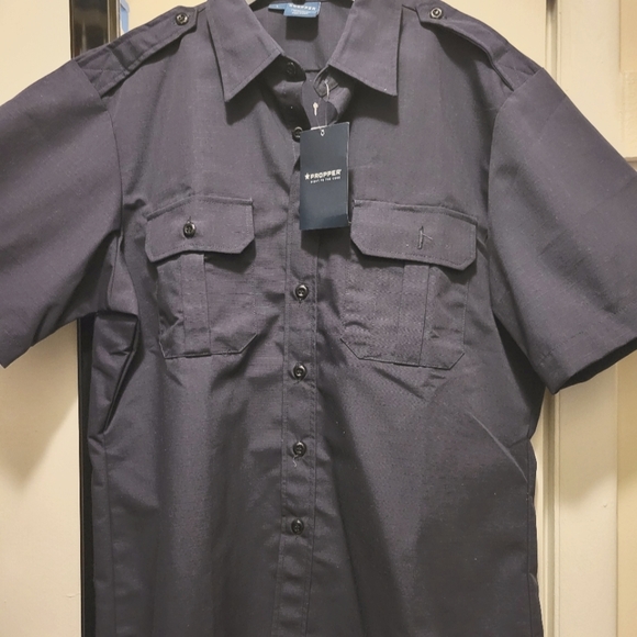 Blue uniform shirt by Proper - Picture 1 of 4